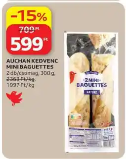 Auchan AUCHAN KEDVENC MINI BAGUETTES ajánlat