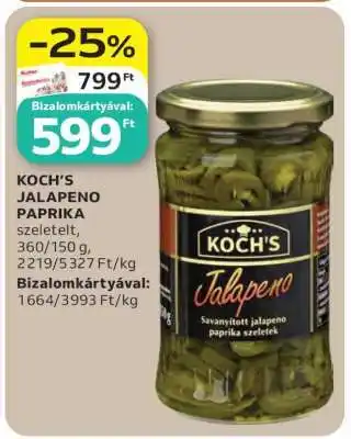 Auchan KOCH’S JALAPENO PAPRIKA ajánlat