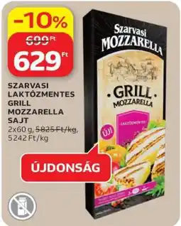 Auchan SZARVASI LAKTÓZMENTES GRILL MOZZARELLA SAJT ajánlat