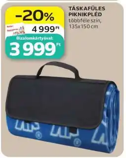 Auchan TÁSKAFÜLES PIKNIKPLÉD ajánlat