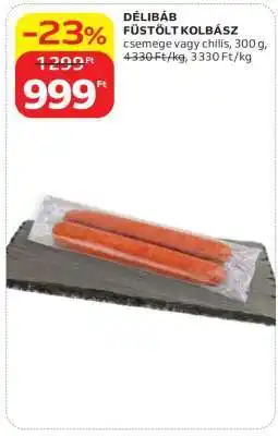 Auchan DÉLIBÁB FÜSTÖLT KOLBÁSZ ajánlat