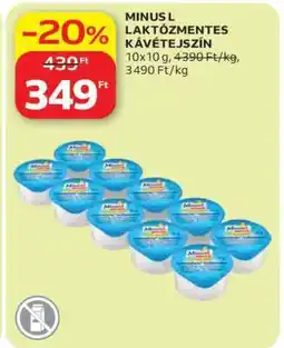 Auchan MINUS L LAKTÓZMENTES KÁVÉTEJSZÍN ajánlat