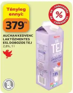 Auchan AUCHAN KEDVENC LAKTÓZMENTES ESL DOBOZOS TEJ ajánlat