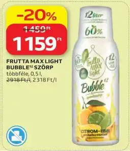 Auchan FRUTTA MAX LIGHT BUBBLE¹² SZÖRP ajánlat