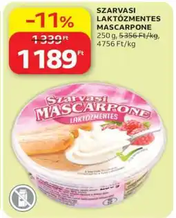 Auchan Szarvasi laktózmentes Mascarpone ajánlat