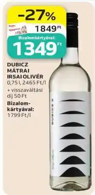 Auchan DUBICZ MÁTRAI IRSAI OLIVÉR ajánlat