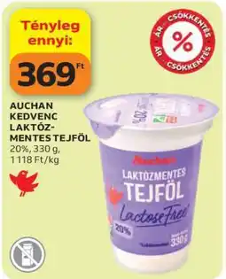 Auchan Auchan Kedvenc Laktózmentes Tejföl ajánlat