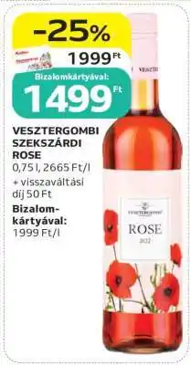 Auchan Vesztergombi Szekszárdi rosé ajánlat