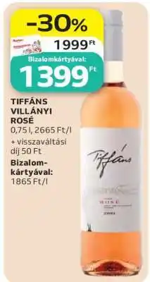 Auchan TIFFÁNS VILLÁNYI ROSÉ ajánlat