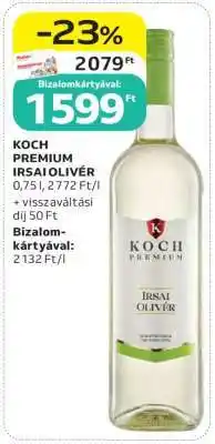 Auchan Koch Prémium Irsai Olivér ajánlat