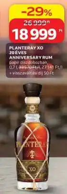 Auchan PLANTERAY XO 20 ÉVES ANNIVERSARY RUM ajánlat