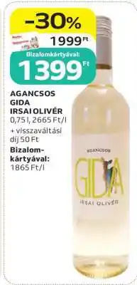 Auchan AGANCSOS GIDA IRSAI OLIVÉR ajánlat