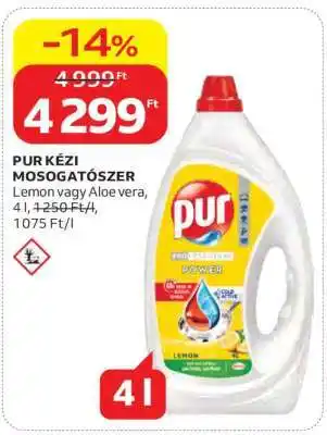 Auchan Pur kézi mosogatószer ajánlat