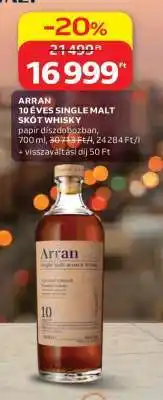 Auchan ARRAN 10 ÉVES SINGLE MALT SKÓT WHISKY ajánlat