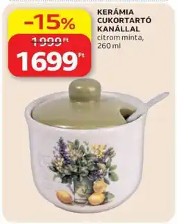 Auchan KERÁMIA CUKORTARTÓ KANÁLLAL ajánlat