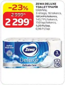 Auchan ZEWA DELUXE TOALETT PAPÍR ajánlat