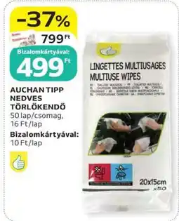 Auchan Auchan Tipp Nedves Törlőkendő ajánlat