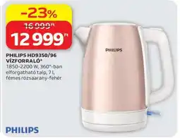 Auchan PHILIPS HD9350/96 VÍZFORRALÓ ajánlat