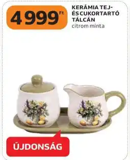Auchan Kerámia tej- és cukortartó tálcán ajánlat