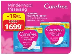 Auchan CAREFREE Tisztasági betét ajánlat