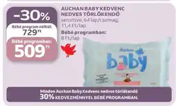 Auchan Auchan Baby Kedvenc Nedves Törlőkendő ajánlat
