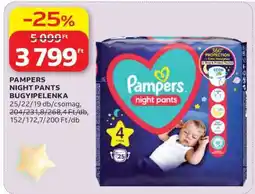 Auchan PAMPERS NIGHT PANTS BUGYIPELENKA ajánlat