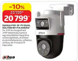 Auchan DAHUA P3D-3F-PV DUAL KÜLTÉRI WI-FI KAMERA ajánlat