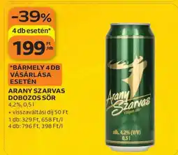 Auchan Arany Szarvas Dobozos Sör ajánlat