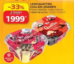 Auchan Ledo Quattro Családi Jégkrém ajánlat
