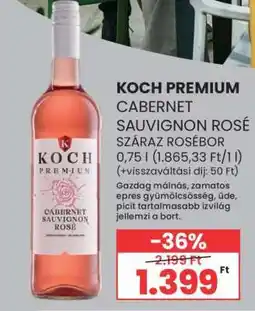 Spar KOCH PRÉMIUM CABERNET SAUVIGNON ROSÉ ajánlat