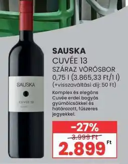 Spar Sauska Cuvée 13 ajánlat