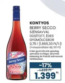 Spar KONTYOS BERRY SECCO ajánlat
