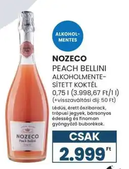 Spar NOZECO PEACH BELLINI ALKOHOLMENTESÍTETT KOKTÉL ajánlat