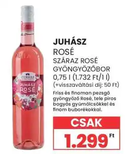 Spar JUHÁSZ Rosé ajánlat