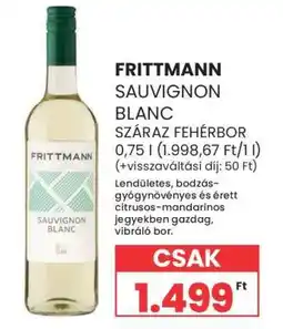 Spar FRITTMANN SAUVIGNON BLANC ajánlat