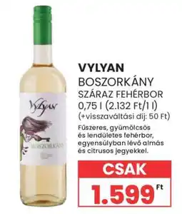 Spar Vylyan Boszorkány Száraz Fehérbor ajánlat