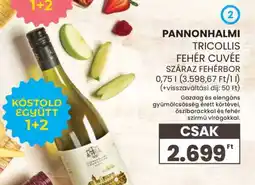 Spar Pannonhalmi Tricollis Fehér Cuvée Száraz Fehérbor ajánlat
