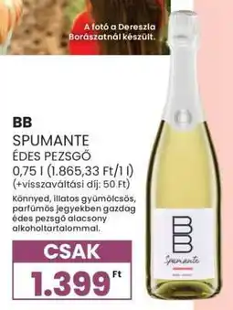 Spar BB Spumante Édes Pezsgő ajánlat