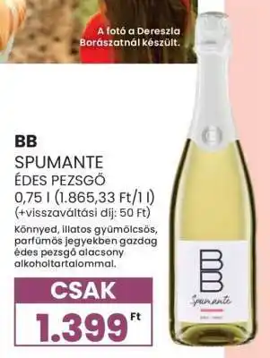 Spar BB Spumante Édes Pezsgő ajánlat