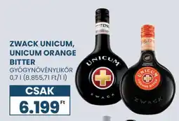 Spar Zwack Unicum, Unicum Orange Bitter ajánlat