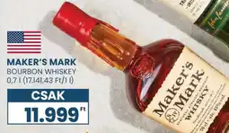 Spar Maker's Mark Bourbon Whiskey ajánlat
