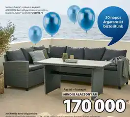 JYSK Asztal + kanapé ajánlat