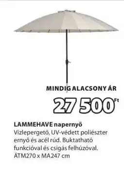 JYSK LAMMEHAVE napernyő ajánlat