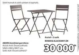 JYSK ABORG kávéházi garnitúra ajánlat