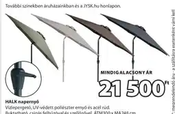 JYSK HALK napernyő ajánlat