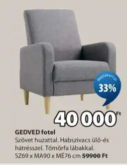 JYSK GEDVED fotel ajánlat