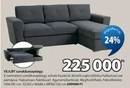 JYSK VEJLBY sarokkanapéágy ajánlat