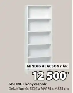 JYSK GISLINGE könyvespolc ajánlat