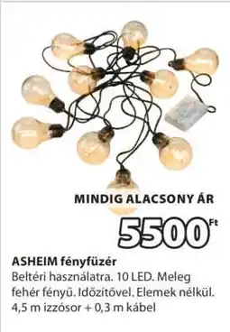 JYSK ASHEIM fényfüzér ajánlat
