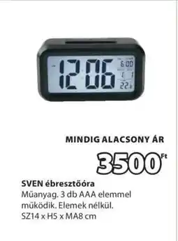 JYSK SVEN ébresztőóra ajánlat